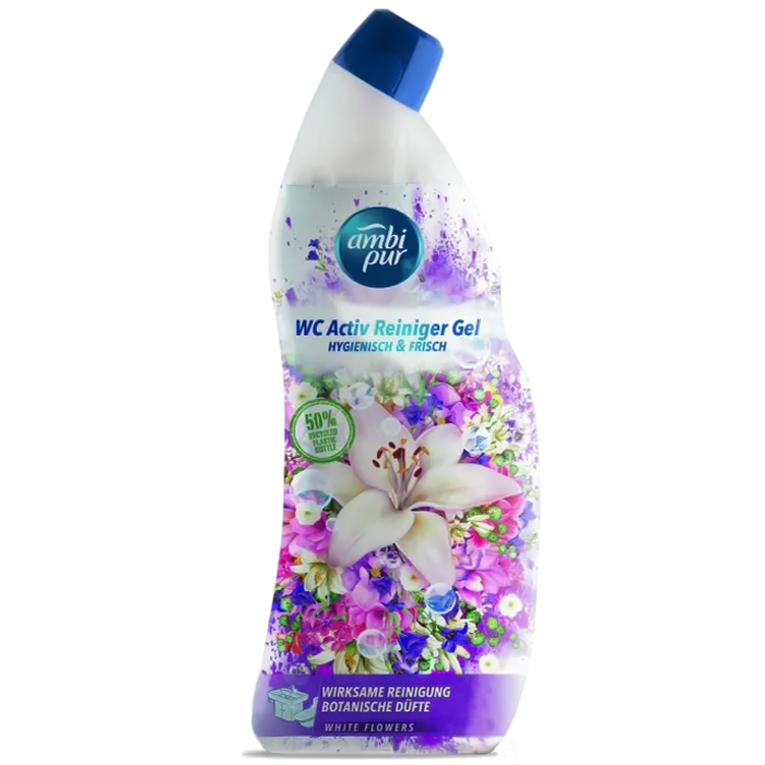 Гель для туалета Ambi Pur WC Botanical Fragrances Белые цветы, 750 мл - 